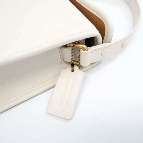 COACH One Shoulder Bag 1980-137 White Leather Mini Limited Edition Handbag - Picture 10 of 11
